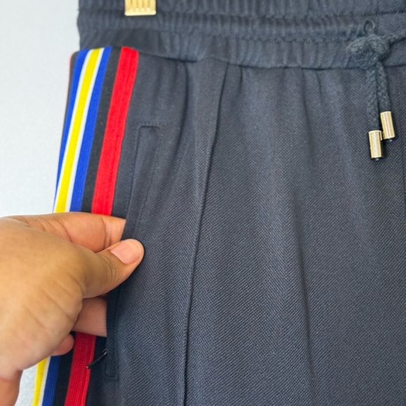 Rebekah Minkoff Betsey Oversized Racing-Stripe Drawstring Pants - Picture 7 of 15